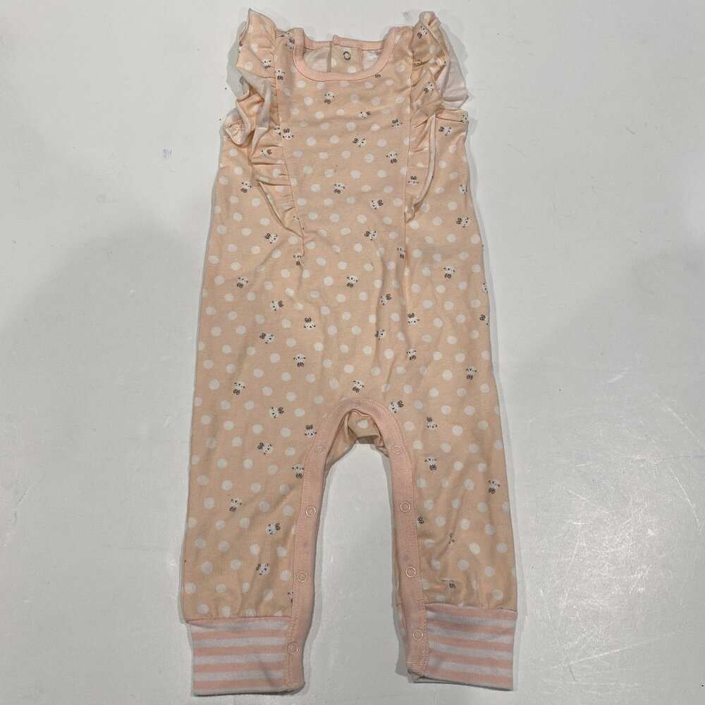 Baby Cat & Jack, NWOT, baby girl's 6-9 M, one piece bunny themed romper.